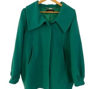 🔥 Elegant Green Coat Size 10